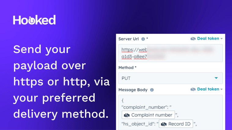 Send your data over HTTPS or HTTP.