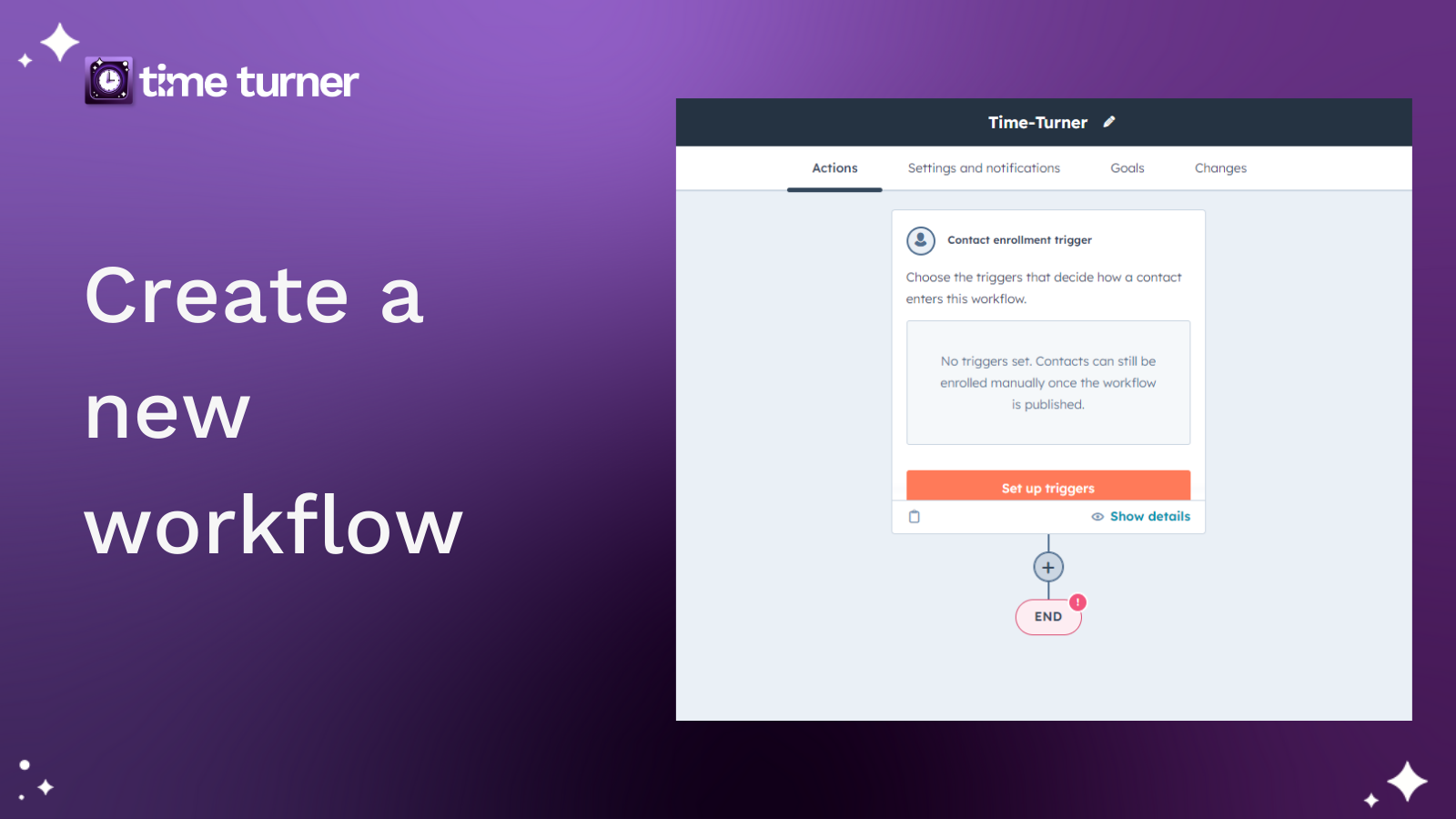 Create a workflow within your HubSpot portal